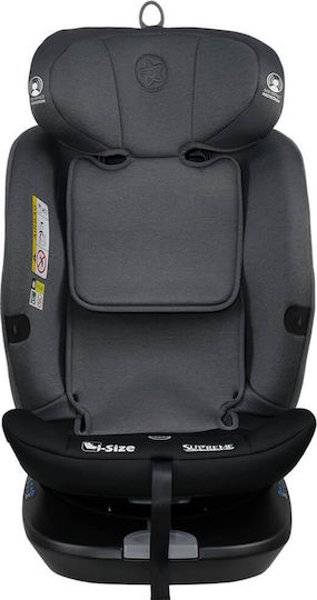 Bebe Stars Supreme Baby Car Seat i-Size with Isofix Steel Grey