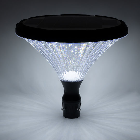 GloboStar Ηλιακό Φωτιστικό Δαπέδου Φανάρι 40W 550lm Ψυχρό Λευκό 6000K με Φωτοκύτταρο IP65