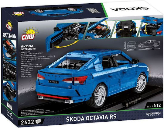 Cobi Building Blocks Skoda Octavia RS Executive Edition for 10 Plus Years 2622 Pieces