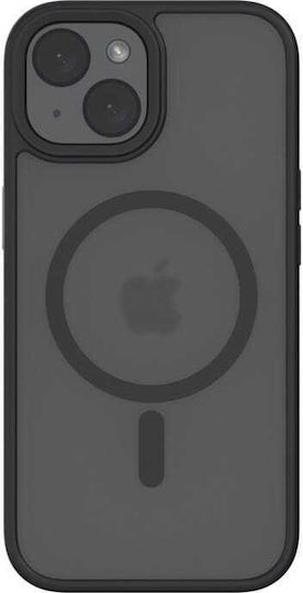 Spacecase Hybrid Magsafe Задна корица Пластмаса Черен (iPhone 15)