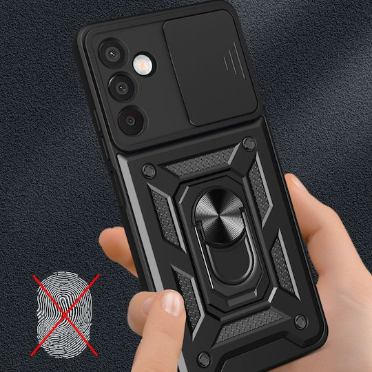 Tech-Protect Camshield Pro Back Cover Silicon / Plastic Negru (Samsung Galaxy M15 5G)