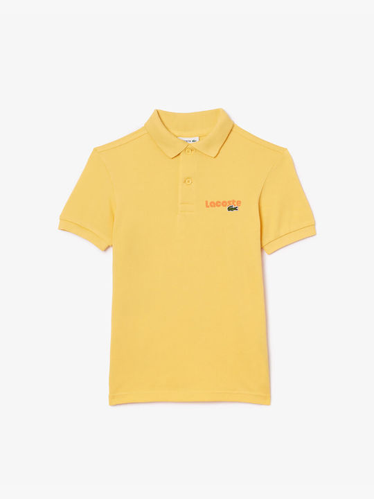 Lacoste Kids Polo Short Sleeve Yellow