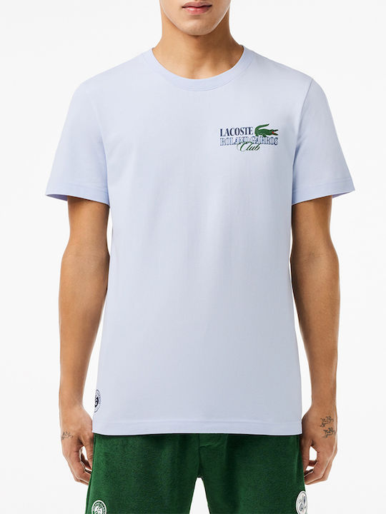 Lacoste Ανδρικό T-shirt Κοντομάνικο Lightblue