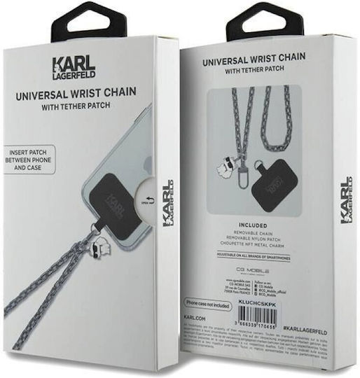 Karl Lagerfeld Choupette Wrist Strap for Mobile Phones Gray
