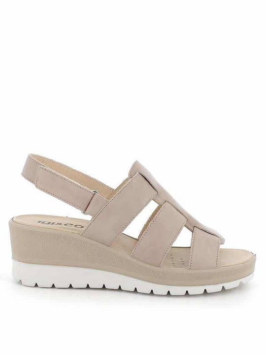 Igi&Co Women's Platform Shoes Beige