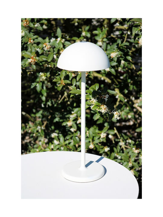 Lucide Lightning Επιτραπέζιo Φωτιστικό LED Εξωτερικού Χώρου 1.5W με Θερμό Λευκό Φως IP54 Λευκό