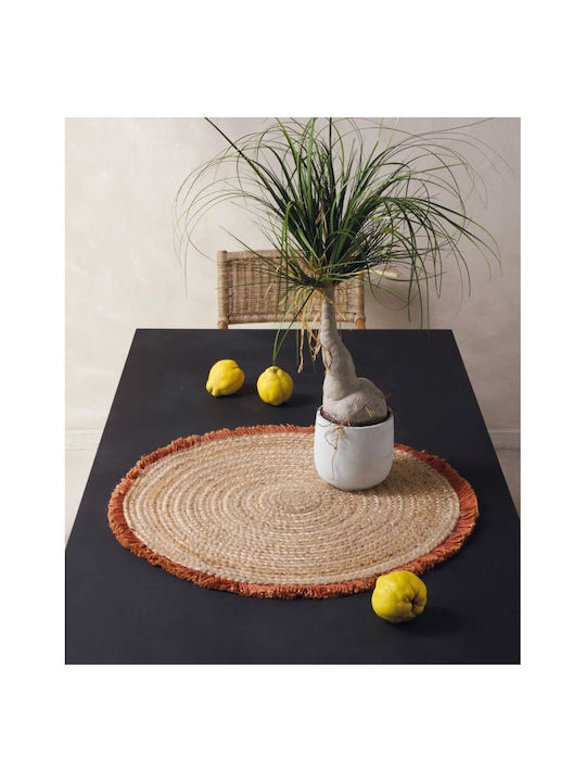 Kentia Placemats Rotund Wicker Bej 70cm 1buc