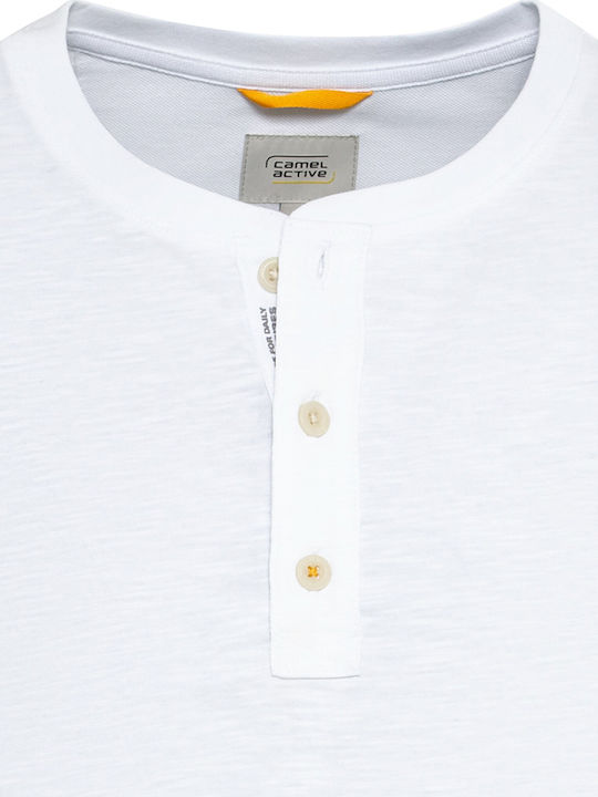 Henley T-Shirt Weiß