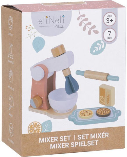 Eli Neli Montessori Mixer Set Ξύλινο Παιδικό Μίξερ Αξεσουάρ