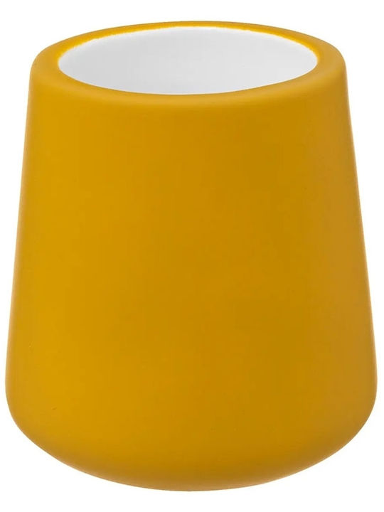 5Five Ceramic Bathroom Trash Can Yellow