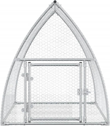 vidaXL 3281527 Galvanized Steel Cage for Rabbits 100x105x120cm