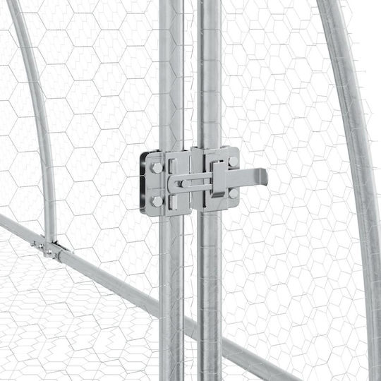 vidaXL 3281527 Galvanized Steel Cage for Rabbits 100x105x120cm