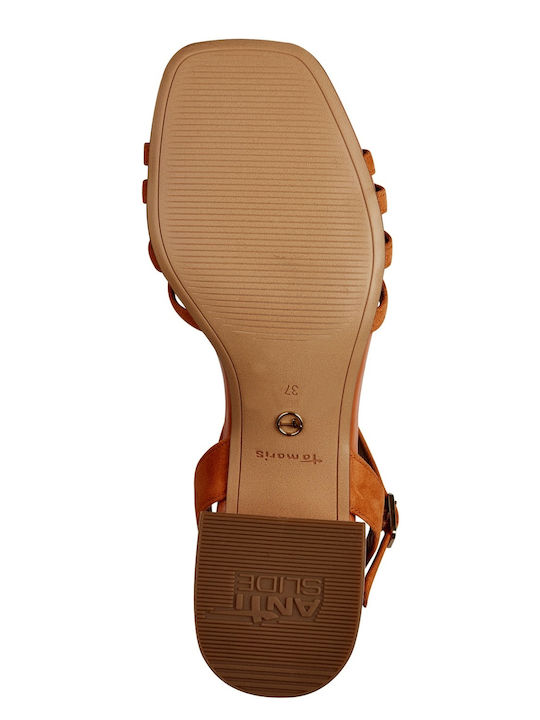 Leather Sandals Anatomic Orange