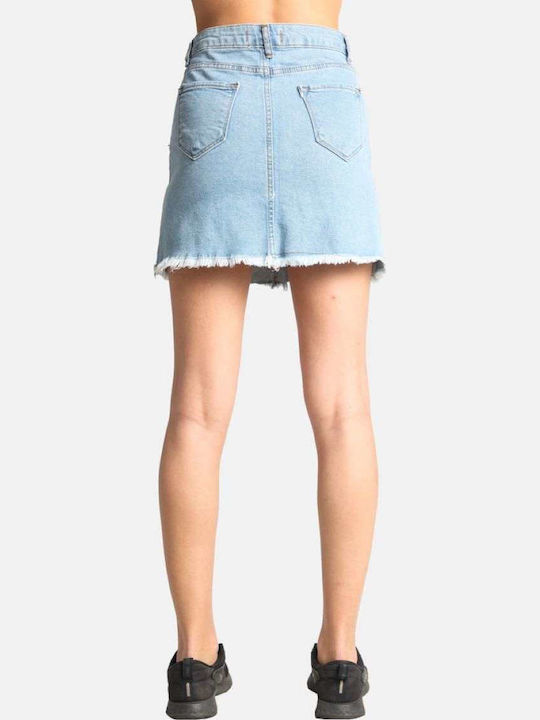 Denim Mini Rock Blau