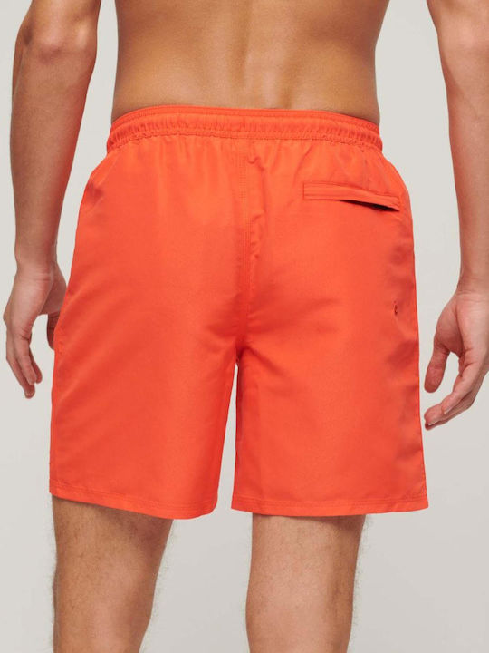 Superdry Herren Badehose Orange Drucken