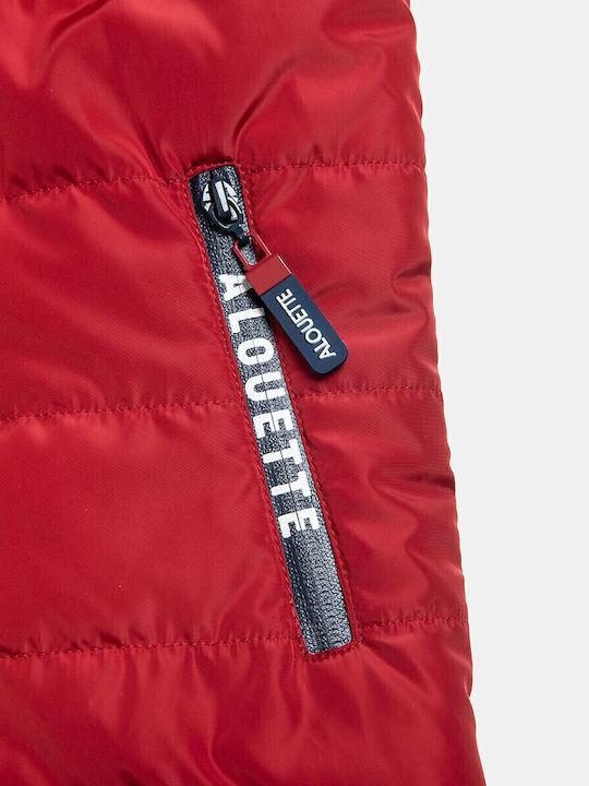 Kids' Casual Jacket Double Sided with Lining & Hood Red