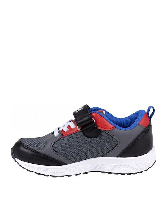 Spiderman Kids Sneakers with Hoop & Loop Closure Black