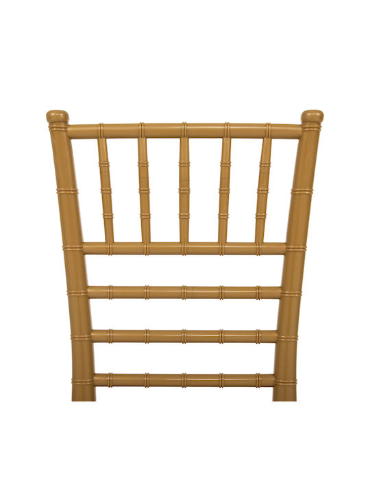 Καρέκλα Catering Πολυπροπυλενίου Tiffany Χρυσό 44x49x41εκ.