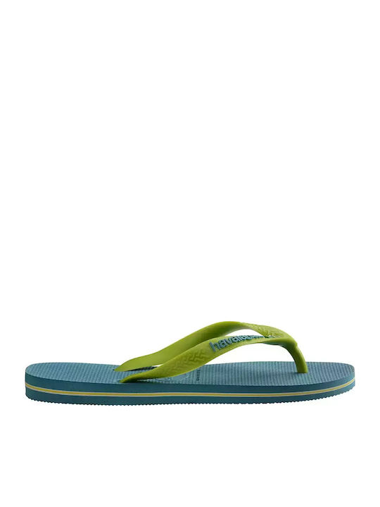 Brasil Logo Men's Flip Flops Green