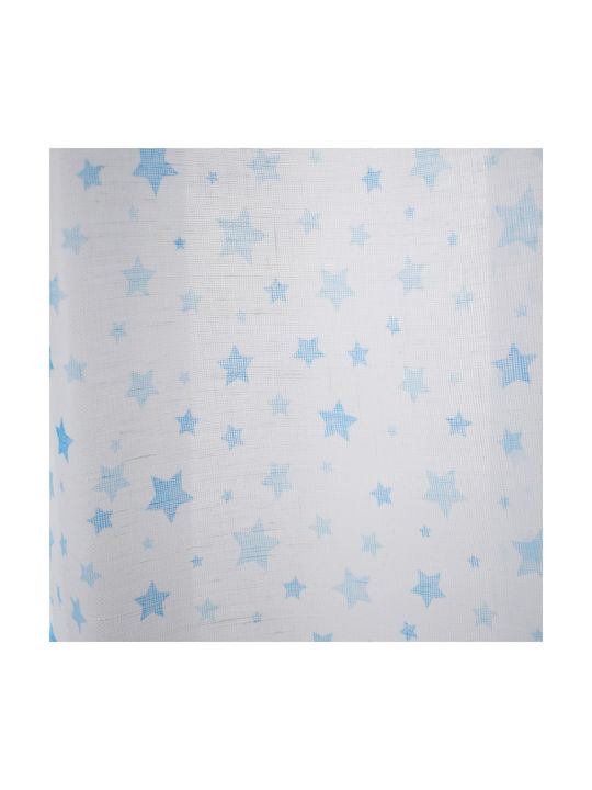 Ravelia Kids Rod Pocket Blackout Curtain Light Blue 140x290cm