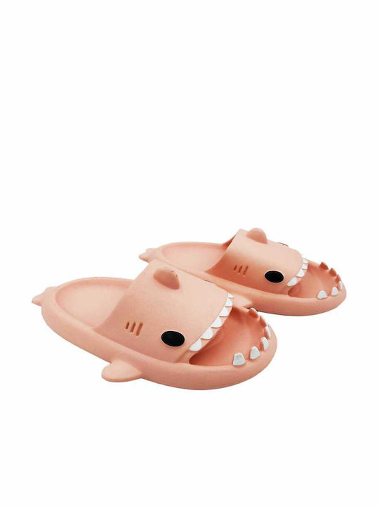 Jomix Παιδικές Σαγιονάρες Slide Κορίτσι Καρχαρίας Pink Sb9424