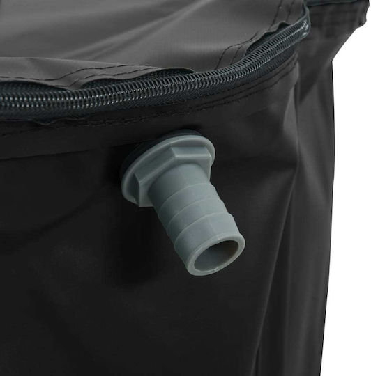 vidaXL Vertical Cylindrical Plastic Storage Tank 100lt for Water / Petroleum Black