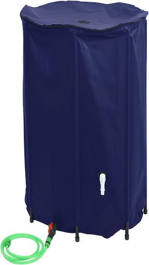 vidaXL Vertical Cylindrical Plastic Storage Tank 100lt for Water / Petroleum Blue