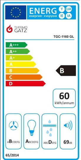 Thermogatz TGC 1160 GL Απορροφητήρας Καμινάδα 60cm Inox