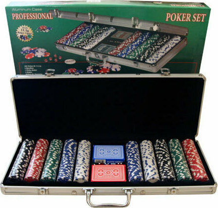 Modiano Set 500 Poker Chips 11.5gr in Suitcase with 5 Decks