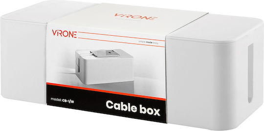 Organizator de cabluri Virone L Cb-1/w Plastic alb