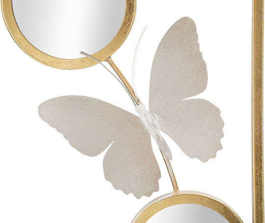 Mauro F Wall Decor Gold Made of Metal 90x2x31cm