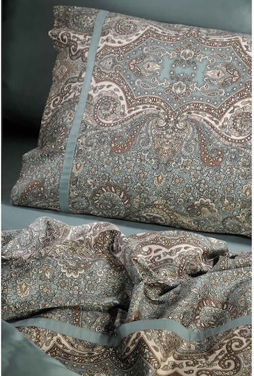 Down Town Home Sheet Sets Single 175x255cm. 833 Bombay Petrol 3pcs