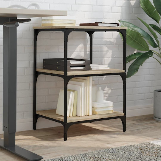Printer Stand 3 Levels Sonoma Oak 50x41x75 H Hevox Wood Brown
