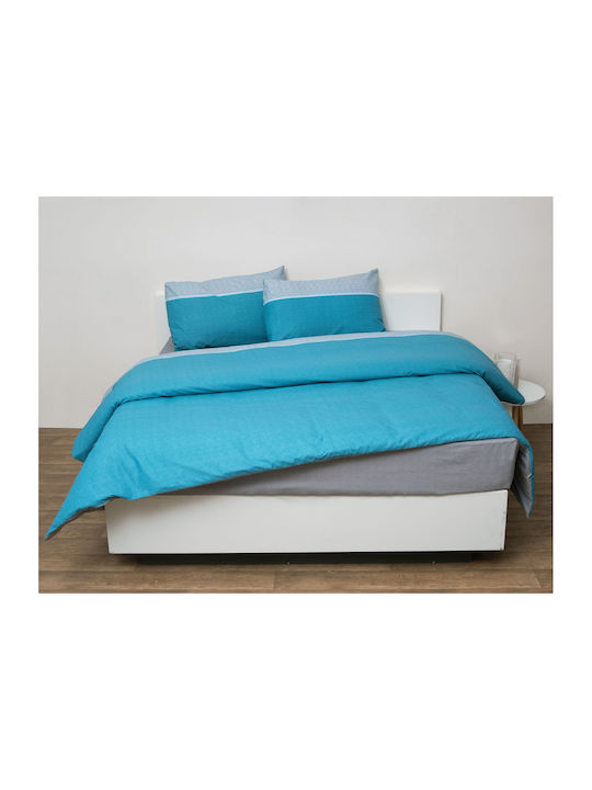 Anna Riska Sheet Sets Single with Elastic 100x200+25cm. Premium 5010 Petrol Blue 3pcs