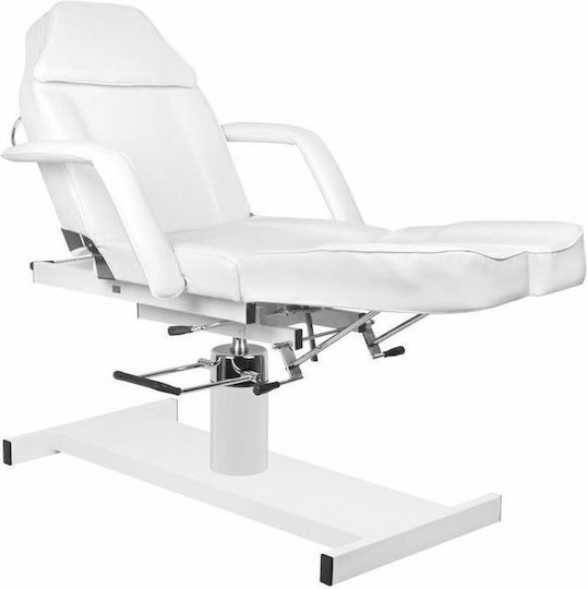 Elegant Furniture Καρέκλα Αισθητικής Λευκή με Υδραυλική Ανύψωση