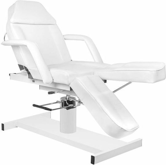 Elegant Furniture Καρέκλα Αισθητικής Λευκή με Υδραυλική Ανύψωση