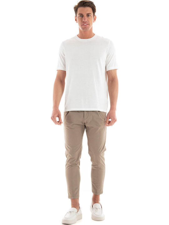 Short Sleeve White Men's Blouse
