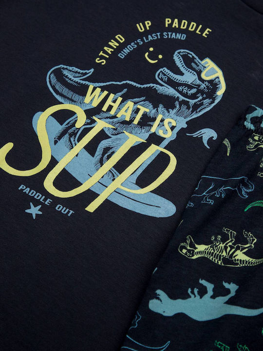 Minerva Детска пижама Лятна Blue DINO VIBES