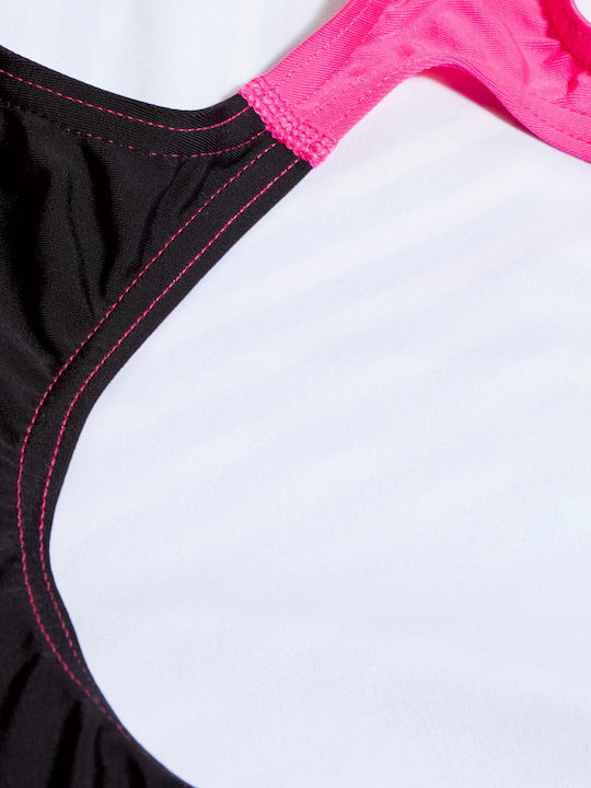 Speedo Digital Placement Splashback Costum de baie pentru copii Întreg Black/pink