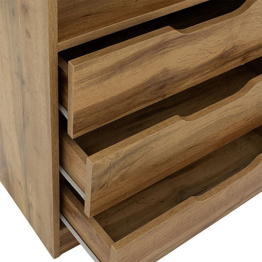 Bookcase Lucinda Sonoma 120x29.8x180.5cm