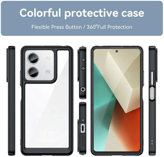 Hurtel Outer Space Back Cover Σιλικόνης / Πλαστικό Μαύρο (Redmi Note 13 Pro+)