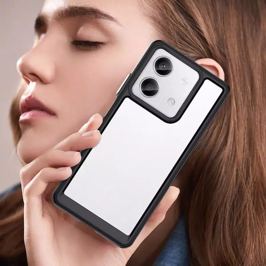 Hurtel Outer Space Back Cover Σιλικόνης / Πλαστικό Μαύρο (Redmi Note 13 Pro+)