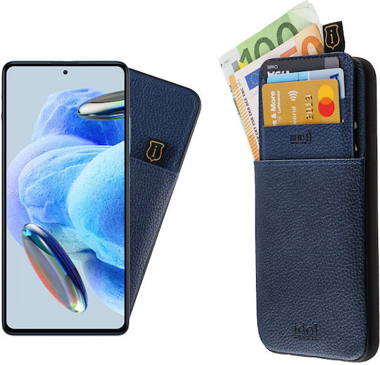 Idol 1991 Anti-rfid Wallet Δερμάτινο / Σιλικόνης / Δερματίνης Μπλε (Xiaomi Redmi Note 12 Pro 4G)