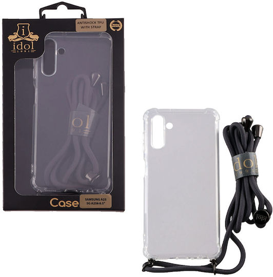 Idol 1991 Antishock Air Umschlag Rückseite Silikon mit Band Transparent (Redmi Note 12 5G)