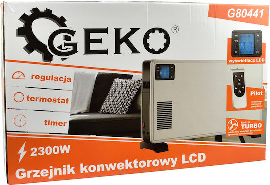 Geko Convectoare pardoseală 2300W cu Termostat Electronic 68x41.5cm Alb