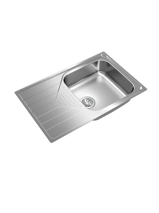 Teka Universe 50 T-XP 1B 1D Max Ένθετος Νεροχύτης Inox Σατινέ Μ79xΠ50cm Ασημί