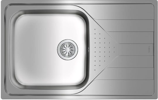 Teka Universe 50 T-XP 1B 1D Max Ένθετος Νεροχύτης Inox Σατινέ Μ79xΠ50cm Ασημί