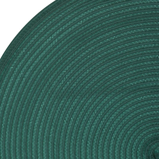 Atmosphera Round Fabric Placemat Green 38cm