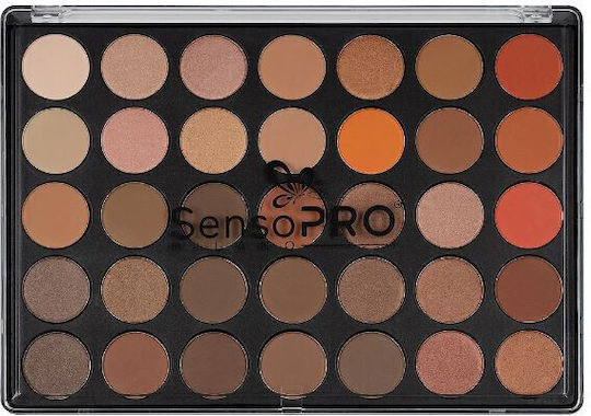SensoPro Παλέτα με Σκιές Ματιών Matte σε Στερεή Μορφή Chocolate Fusion