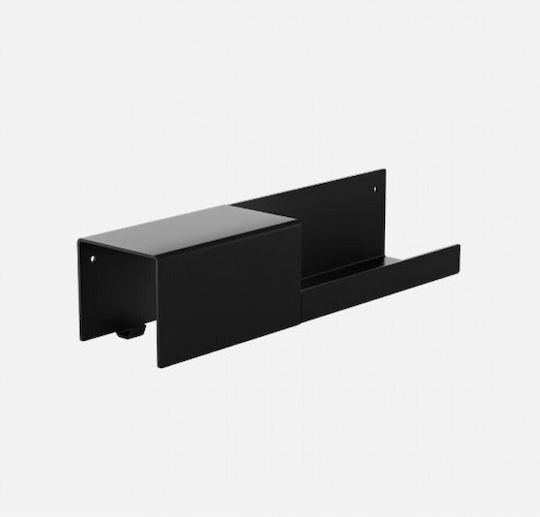 Verdi Άγκιστρο Μπάνιου Διπλό με Βίδες ​40x9.3cm Inox Μαύρο
